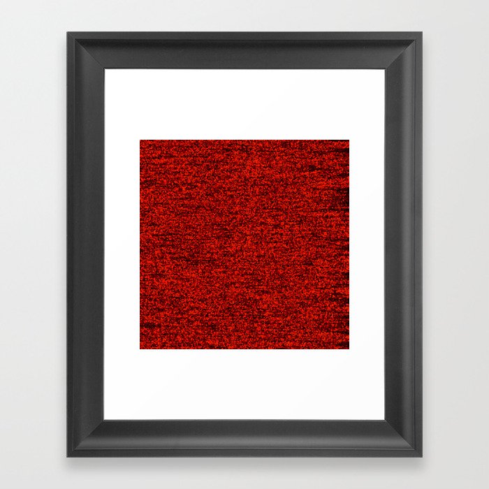 Coarse Red Pattern Framed Art Print