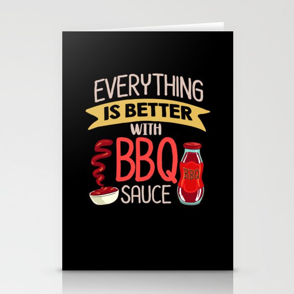 BBQ Sauce Barbeque Recipes Korean Barbecue Keto Stationery Cards