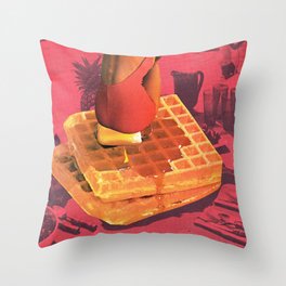 WAFFLE by Beth Hoeckel Throw Pillow