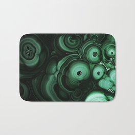 Curls and patterns of malachite Bath Mat | Color, Digital, Other, Green, Pattern, Unique, Blaminsky, Stone, Abstract, Malachite 