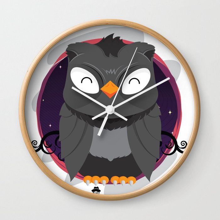 Night owl Wall Clock