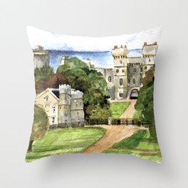 Windsor Castle Throw Pillow