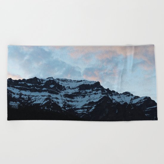 Sunset Mountains Beach Towel