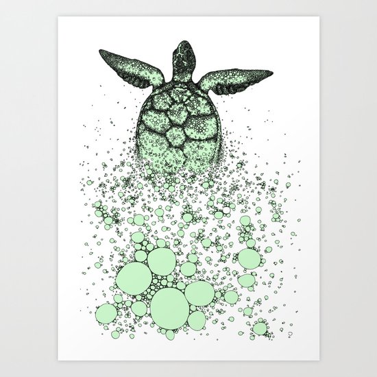 Into_The_Sea2 Art Print