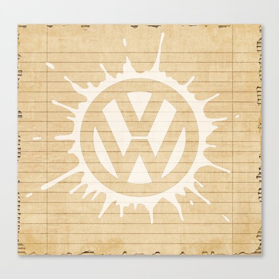 splat in white Canvas Print