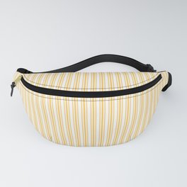 Classic Small Yellow Butter French Mattress Ticking Double Stripes Fanny Pack