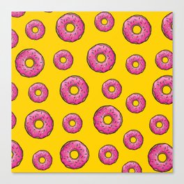 Pink Donuts Canvas Print