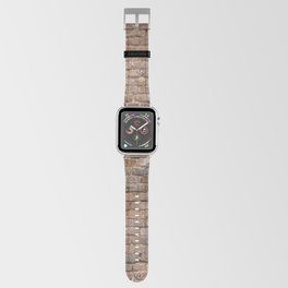 Large worn out brick wall background with large cracks Apple Watch Band