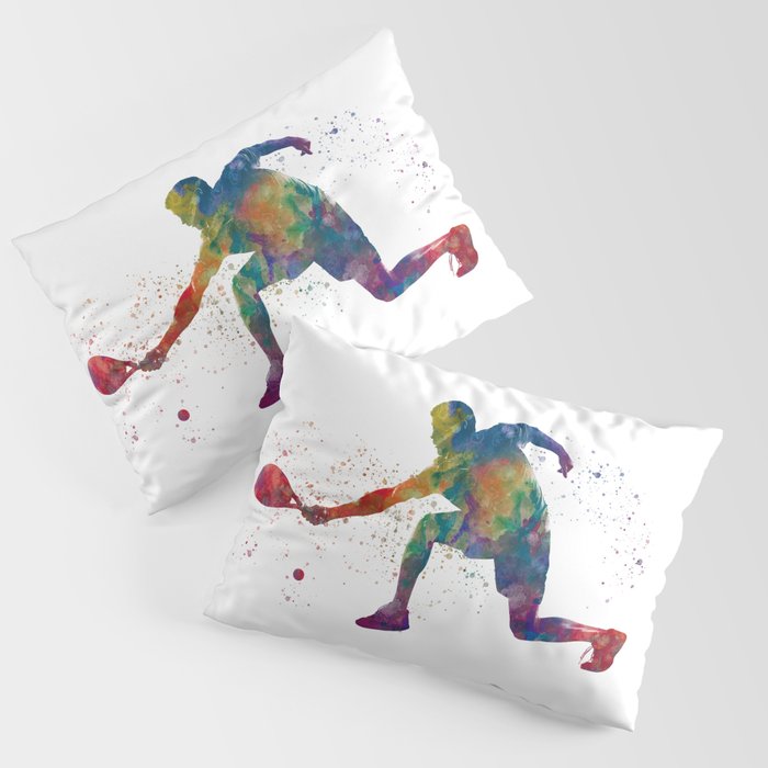 Paddle player watercolor Pillow Sham