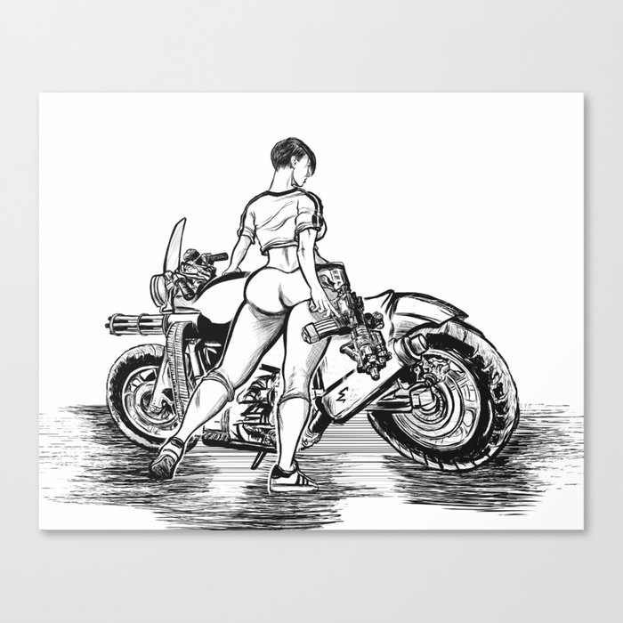War Bike Canvas Print