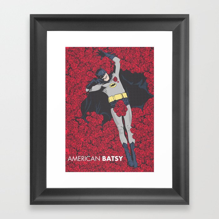 American Batsy Framed Art Print