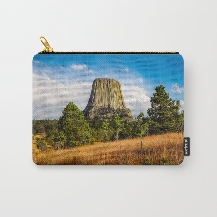 Close Encounter - Devils Tower on Autumn Day in the Black Hills of Wyoming Carry-All Pouch