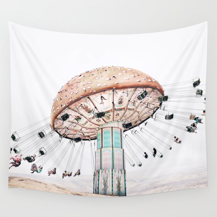 Mushroom Carousel Wall Tapestry