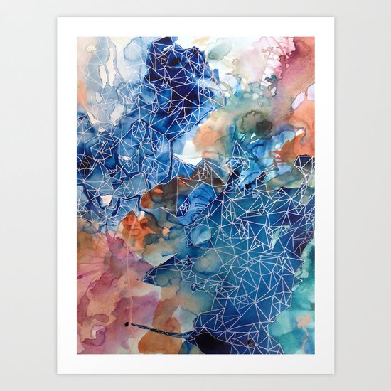 She has a lot to say Art Print