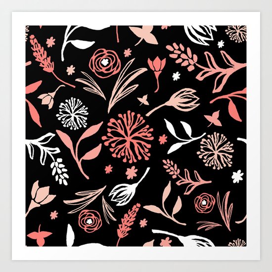 Flower pattern 2 Art Print