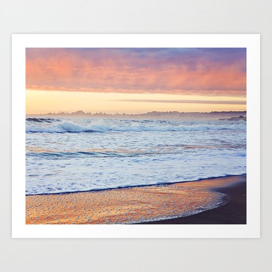 Clouds at Sunset Before the Storm, Santa Cruz Art Print
