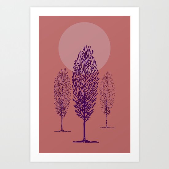 rosa di sera Art Print