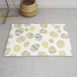 Pastel Easter Eggs II - Vintage Rug