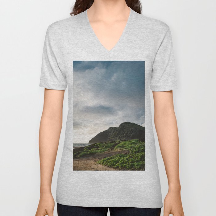 Makapu'u Point Lighthouse V Neck T Shirt