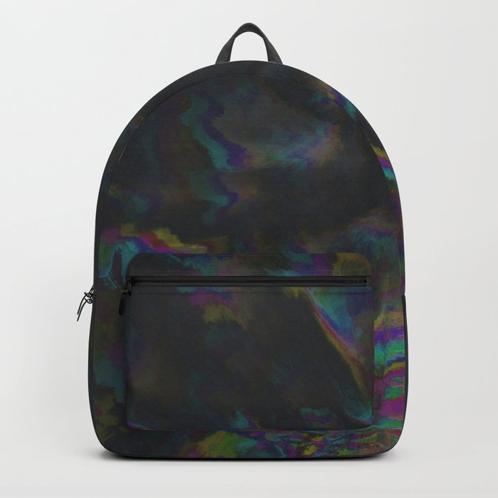 Digital glitch and distortion effect Backpack