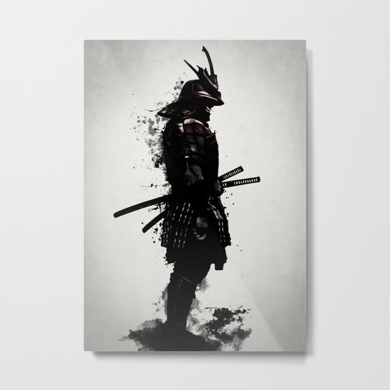 Armored Samurai Metal Print