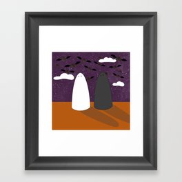 Salt + Pepper Ghosts Framed Art Print