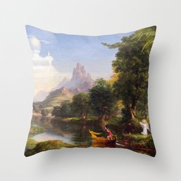 The Voyage Of Life - Youth, Thomas Cole Throw Pillow