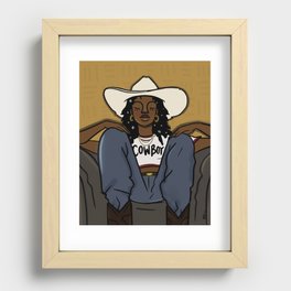 Cowboy Recessed Framed Print