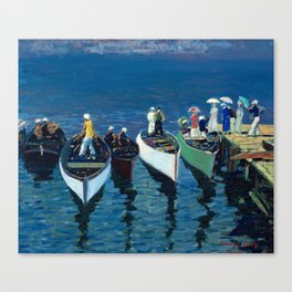 Holiday on the Hudson, 1912 by George Luks Canvas Print