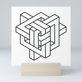 3D Maze Mini Art Print