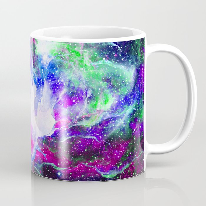 purple teal nebula space Coffee Mug