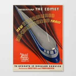 Vintage poster - The Comet Canvas Print