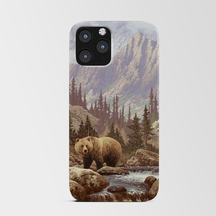 Grizzly Bear in the Rocky Mountains iPhone Card Case