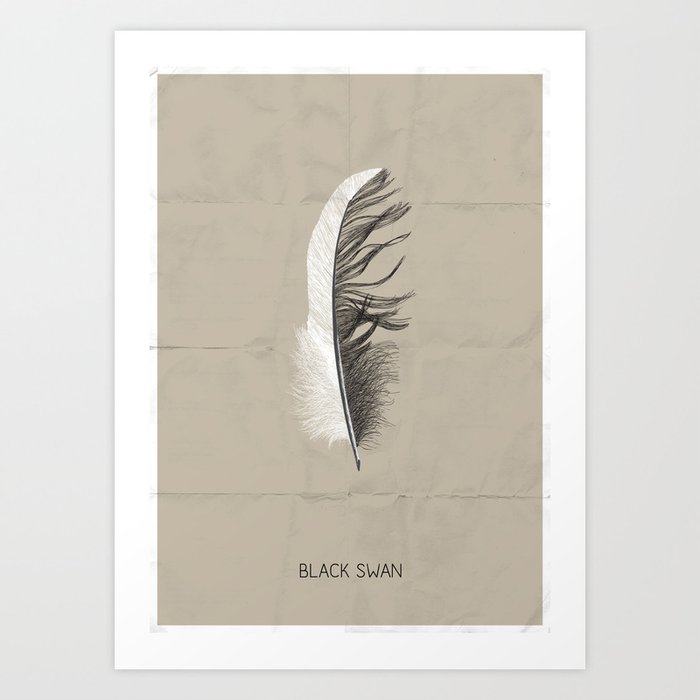 Black swan poster Art Print
