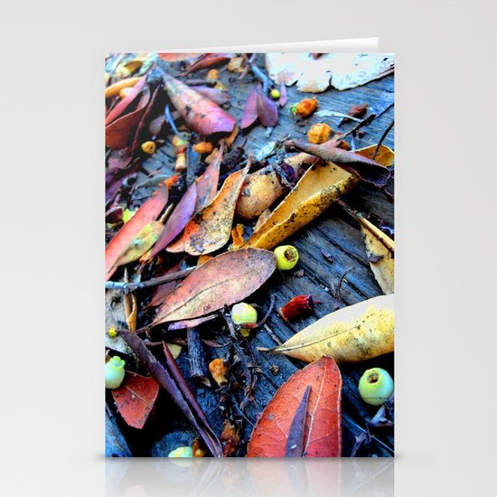 Leaves of a Strawberry Tree Stationery Cards
