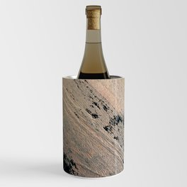 Landslide: a pretty, minimal abstract piece in pink, and blues Wine Chiller