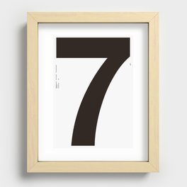 Nº7. Helvetica Posters by empatía® Recessed Framed Print