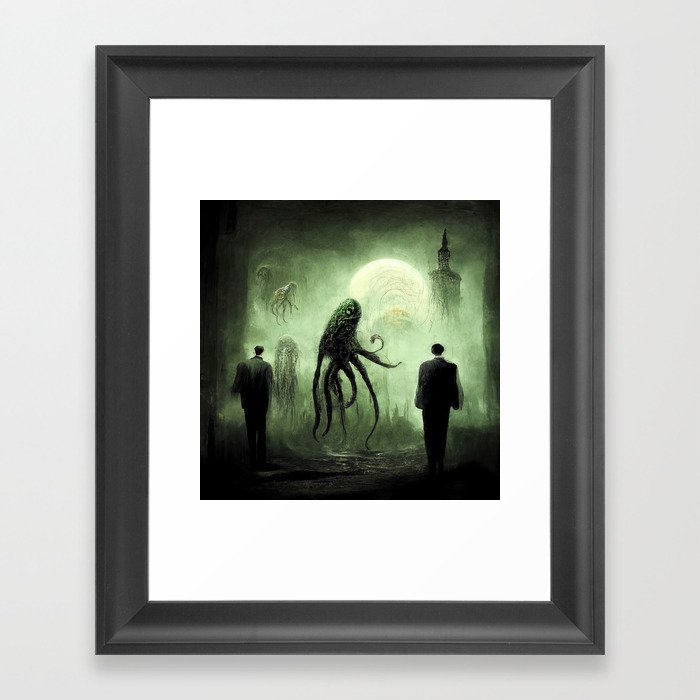 Nightmares are living in our World Framed Art Print