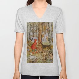 Fairyfolk of Bluebell Glenn V Neck T Shirt