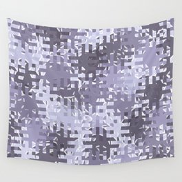 Purple pixels and dots Wall Tapestry