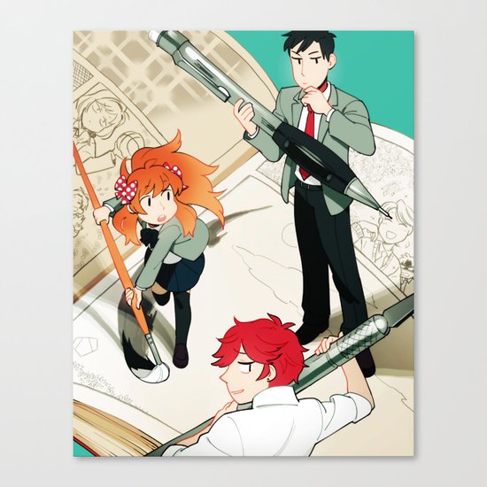 Gekkan Shoujo Nozaki-kun Canvas Print