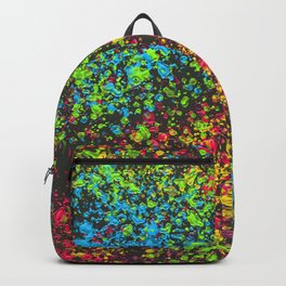 "Rainbow Droplets" Digital Art Backpack