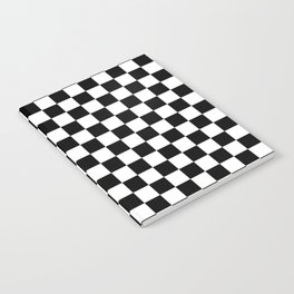 White and Black Checkerboard Notebook
