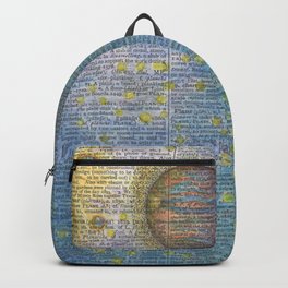 Planetary Backpack | Dictionary, Book, Unique, Star, Shine, Planet, Drawing, Unknown, Space, Coloredpencil 