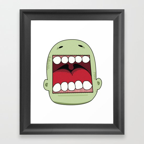 Loud Mouth Framed Art Print