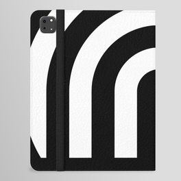 Black and white geometric art iPad Folio Case