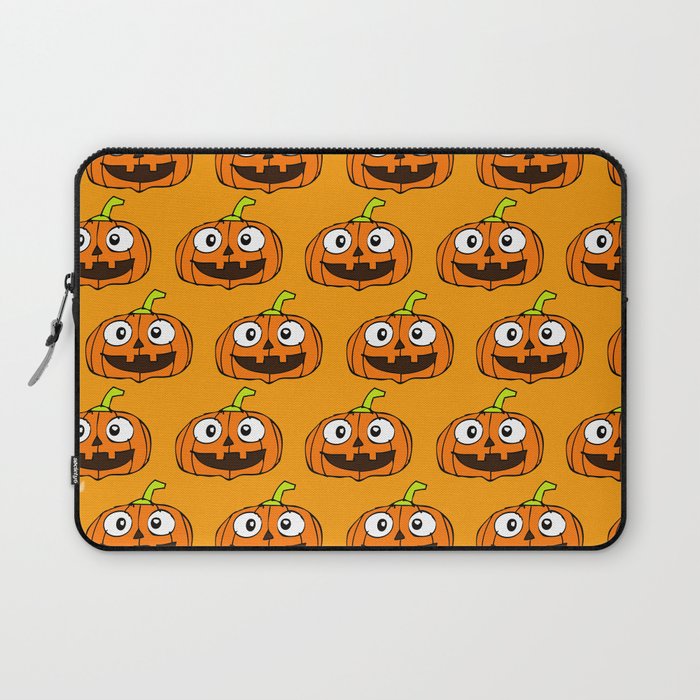 Halloween Pumpkin Background 09 Laptop Sleeve