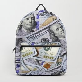 Dollars for good luck Backpack | Photo, Politics, Fewdollarsmore, Bitcoin, Economy, America, Westernunion, Trump, Cash, Dollar 