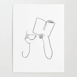 Book & Coffee Poster