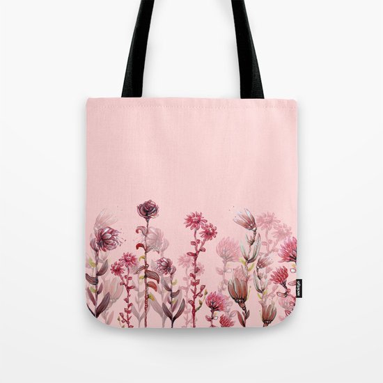 For Her ! Pink Flowers Tote Bag